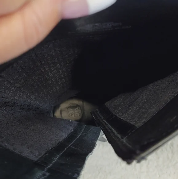 Tory Burch Grace Equestrian Knee High Leather Riding Boots Black 32148367 Size 6 - Picture 11 of 11